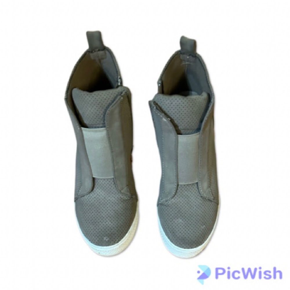 Women's Brown Suede Sneaker Wedges size 6